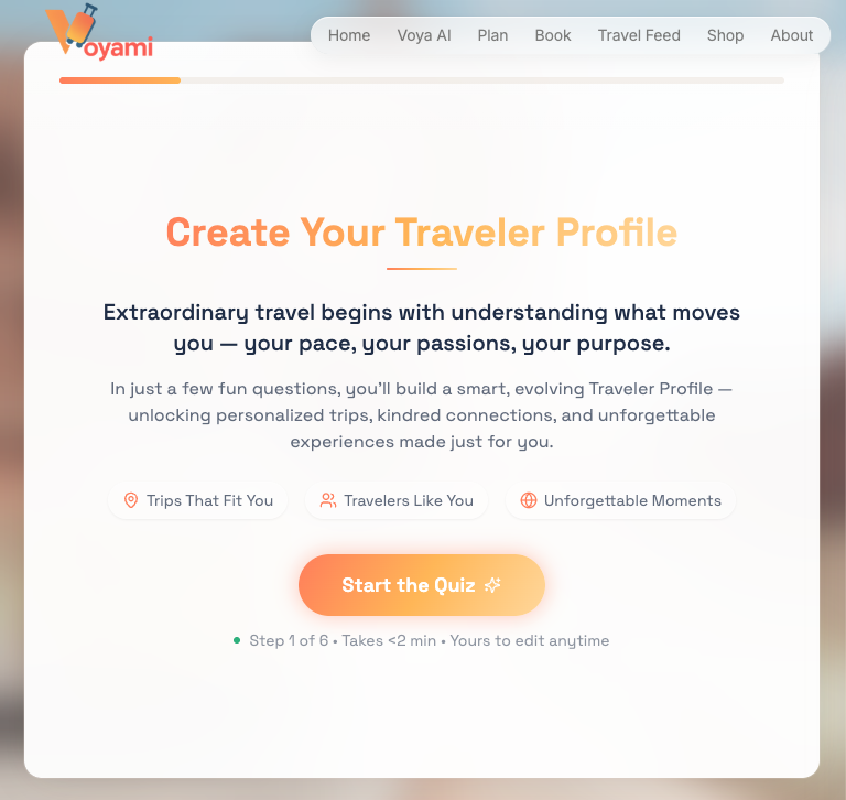 Travel Persona Quiz — Discover your travel style in minutes